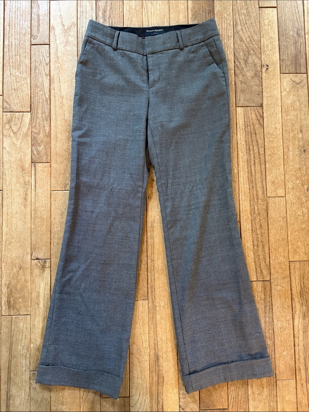 Banana Republic Gray Wide-Leg Trousers